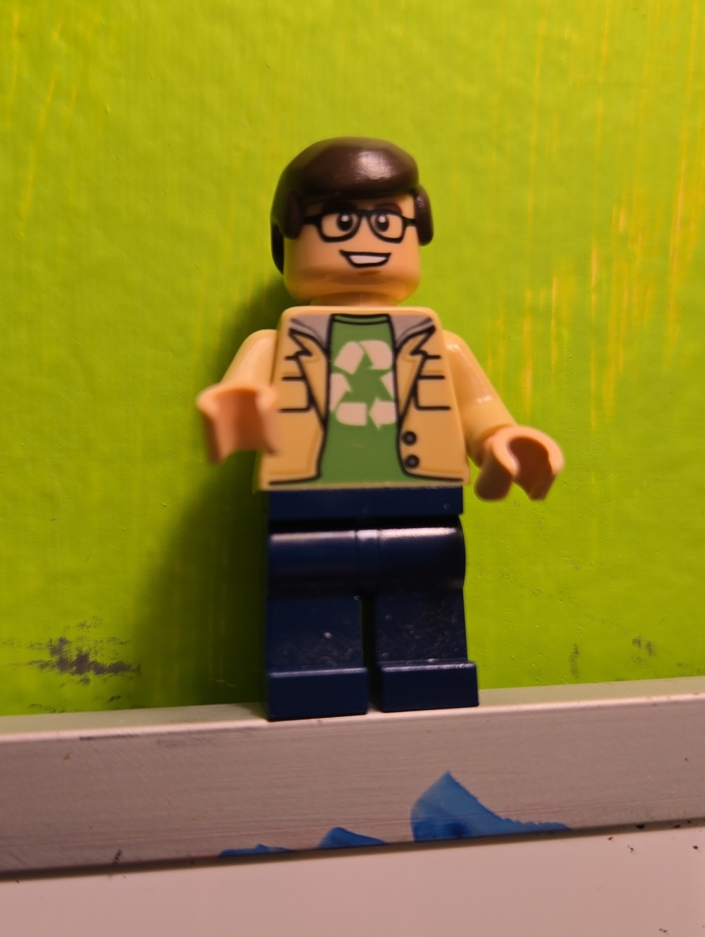 Leonard Minifigure From Big Bang Theory Lego Set, Retired